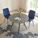 [en.casa] Fitjar Round Concrete Black Spisebord 100cm